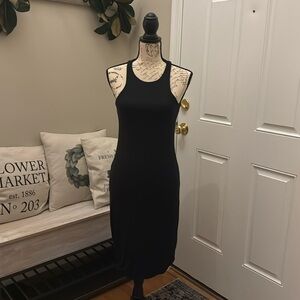 EUC Bundle of 2 J Crew Small sleeveless dress in black and aqua green.